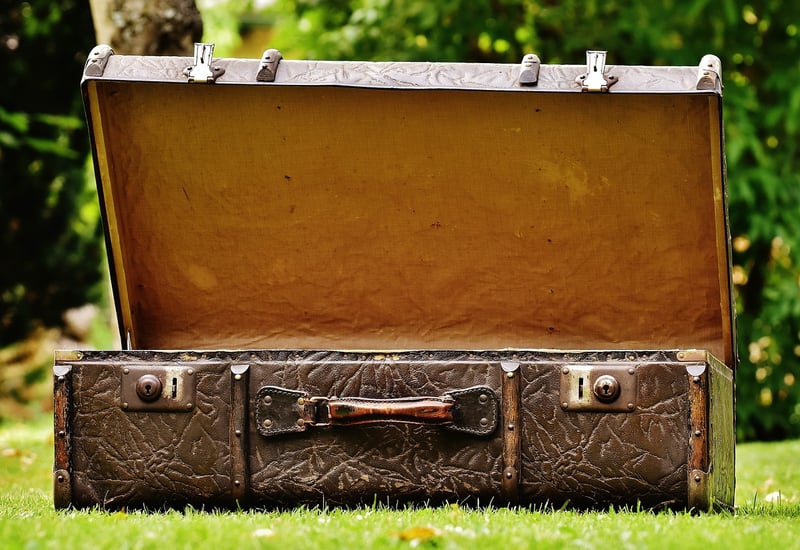 Vintage Suitcase Side Table